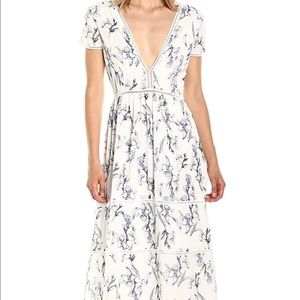 Lucca Couture Women's Deep V Maxi Dress